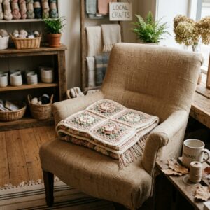 Meadow Flora Granny Square Blanket Pattern